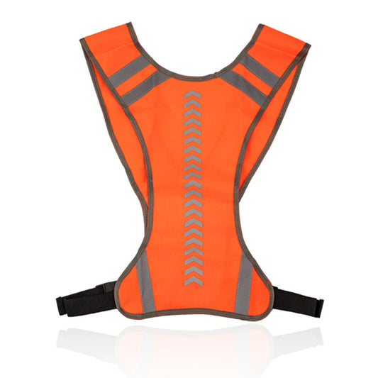 Reflective Safety Vest Jacket - Adjustable High Visibility Gear for Running, Cycling, Jogging & Motorcycle Night Use