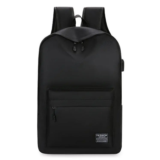 Trendy Men's Minimalist Backpack - Versatile Large Capacity Bag with USB Port for School, Travel & Everyday Adventures
