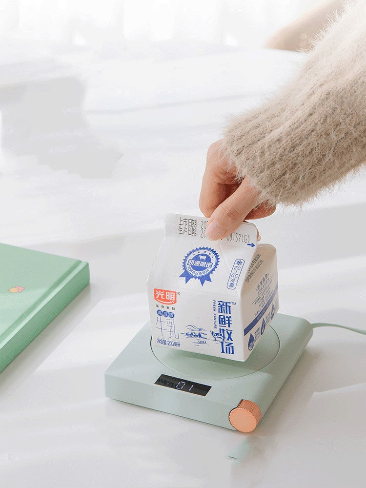 Warm coaster heating coaster