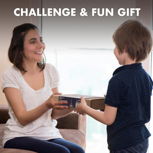 3D Wooden Eiffel Tower Puzzle with LED Lights - ROBOTIME Rolife Model Kit