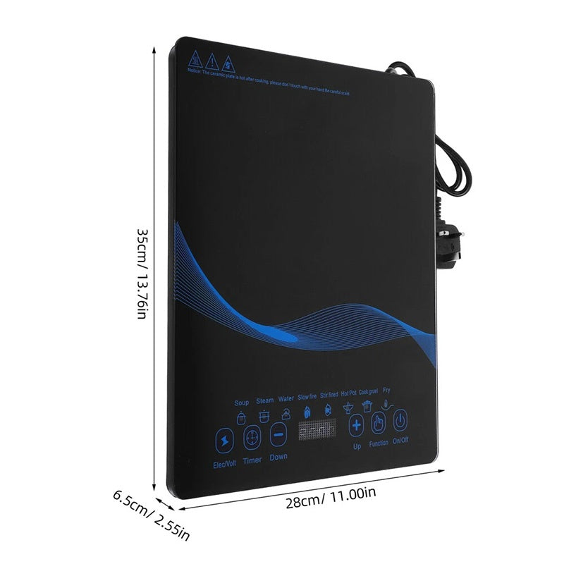 Compact Induction Cooker With High Power Output Timer  Safety Lock Included