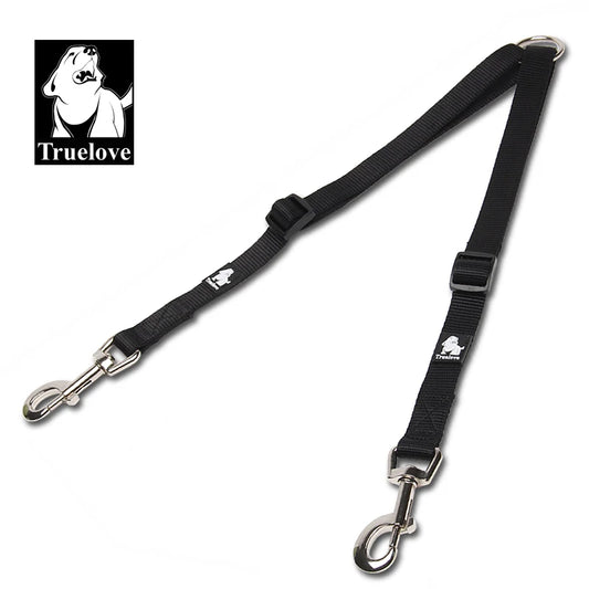 TrueLove Adjustable Double Dog Lead – No Tangle Coupler for Two Dogs