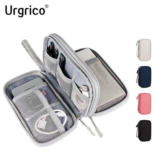 Waterproof Data Cable Organizer Bag - Portable Travel Storage Case with Large Capacity for Cables & Gadgets