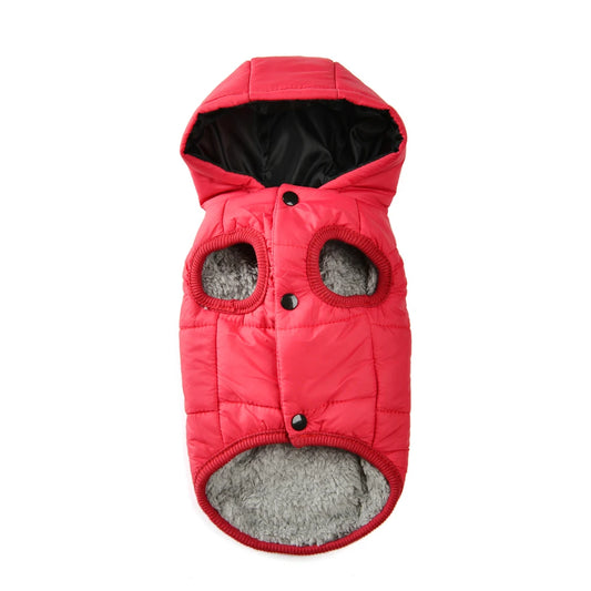 Warm Fleece Hoodie for Small/Medium Puppies - Cozy Winter Dog Jacket with Hood
