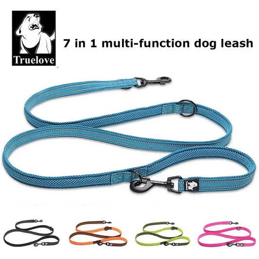 TrueLove 7-in-1 Dog Lead - Hands-Free Multi-Function Reflective Leash (UK Best Seller)