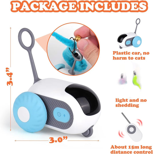 Smart Interactive Cat Toy - 2 Modes Automatic Moving Remote Control Ball