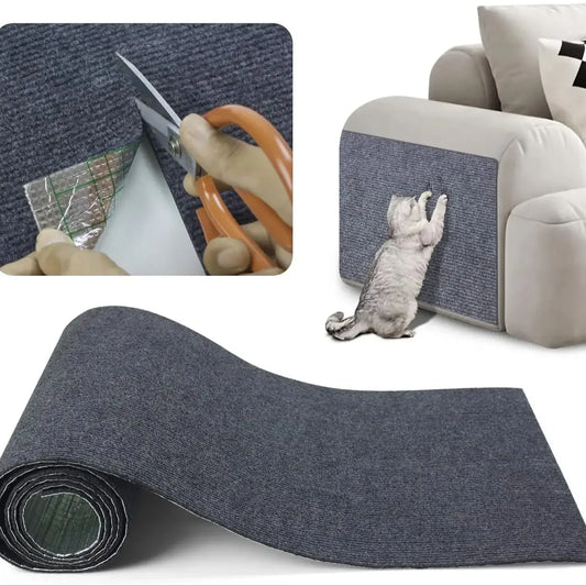 Self-Adhesive Cat Scratching Mat - Trimmable Sofa & Furniture Protector