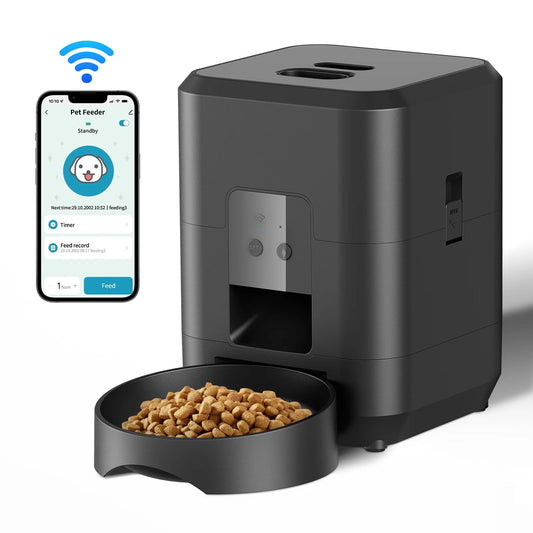 Smart Automatic Pet Feeder - Timed Food Dispenser for Dogs & Cats