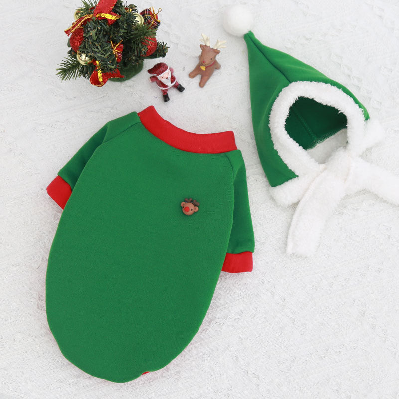 Festive Dog Christmas Outfit - Cute Holiday Pet Clothes For Pups
