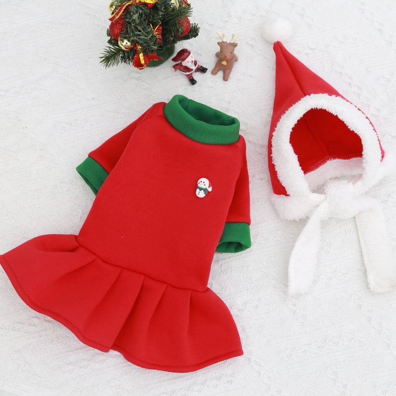 Festive Dog Christmas Outfit - Cute Holiday Pet Clothes For Pups
